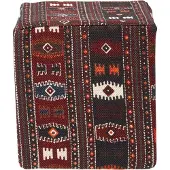 Homescapes Ontwerper Hocker Ottomaanse Kelim