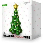 Mikamax Ballonnen Kerstboom - 195 cm - 66 ballonnen - DIY Balloon Christmas Tree
