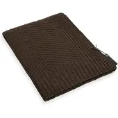 Knit Factory Beau Plaid - Donkerbruin - 130x160 cm