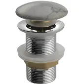 Sapho Dalma wastafelafvoer 5/4“, klik-klak, grigio