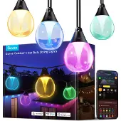 Govee Outdoor Clear Bulb String Lights 15 meter | Wi...