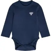 Hummel Rompertje/body navy / wit