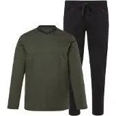 JP 1880 Pyjama lang grasgroen / zwart