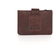 Spikes & Sparrow Leren RFID Portemonnee / Creditcardhouder - Leah - Donkerbruin