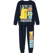 Name it Nachtkledij 'NKMAbel Pokemon' navy / geel / mintgroen / wit