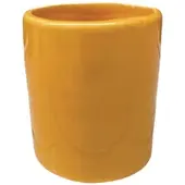 Val Pottery Foolish Mokka beker D7cm H8cm geel