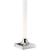 Kartell Design tafellamp Goodnight, dimbaar, chroom / zilver, Woon-/ Eetkamer, Kunststof, Design, tafellamp