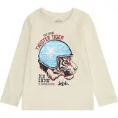 s.Oliver Shirt lichtbeige / lichtblauw / karmijnrood / zwart