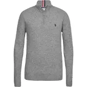 U.S. POLO ASSN. Trui 'Kevin' grijs gemêleerd