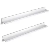 Songmics Wandplanken set van 2 wit