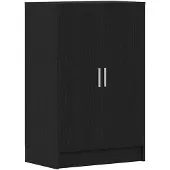vidaXL Schoenenkast 60x35x92 cm spaanplaat zwart eikenkleurig