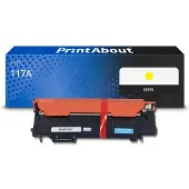 PrintAbout Huismerk HP 117A (W2072A) Toner Geel