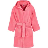 Playshoes badjas koraalroze Rood Jongens/Meisjes Katoen Capuchon Effen - maat 158/164