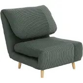 HOMCOM 2-in-1 slaapfauteuil - vouwbed - verstelbaar - groen