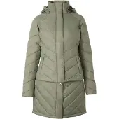 HORZE Aurora Gewatteerde Parka met afneembare rok, dames, Beetle Green, 38