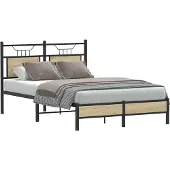 vidaXL Bedframe zonder matras hout sonoma eikenkleurig 120x190 cm