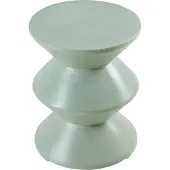 En.casa Bijzettafel Kyppeslo rond 47x37 cm mintgroen []