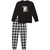 Schiesser Nachtkledij ' Nightwear ' zwart