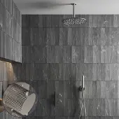 Saniclear Exclusive Curved inbouw regendouche met 20cm hoofddouche en plafondarm RVS