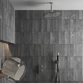 Saniclear Exclusive Curved Pro inbouw regendouche met 30cm hoofddouche en plafondarm RVS