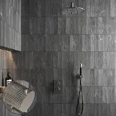 Saniclear Exclusive Curved Pro inbouw regendouche met 30cm hoofddouche en muurarm RVS