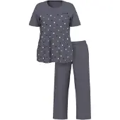 Ulla Popken Pyjama donkergrijs