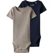 TWO SOON Rompertje/body navy / stone grey