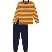 Schiesser Nachtkledij 'Nightwear 2' navy / oranje
