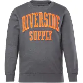JP 1880 Sweatshirt donkergrijs / oranje