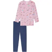 Schiesser Nachtkledij 'Nightwear' violetblauw / oudroze