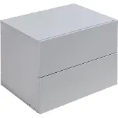 En.casa Nachtkastje zwevend Ampfing 40x29x30 cm lichtgrijs []
