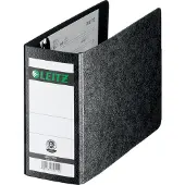 Leitz Ordner A6 77mm dwars karton zwart - 2 stuks