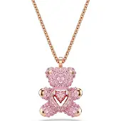Swarovski Collier - - Teddy - Roségoud - Pendentif beer met pavé - -kristallen