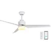 SPC Conforto DC Max 2 - Plafondventilator met instelbare helderheid in 3 tonen, superstille en efficiënte 43W DC-motor, Ø132