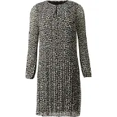 Comma Jurk beige / lichtbeige / zwart