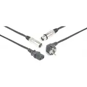 PD Connex XLR (m) - XLR (v) signaal en voedingskabel - 15 meter
