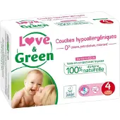 Love & Green Pack 4x42 Hypoallergene luiers Jumbo - T4+, 9-20 kg
