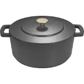 ComBekk Original Braadpan 28 cm - Dutch Oven - PFAS-vrij - Gerecycled gietijzer - Geschikt voor o.a. inductie, BBQ & gas - Grijs