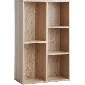 Vasagle Boekenkast met 5 vakken, Eik