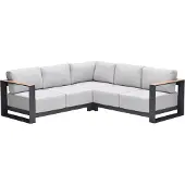 Garden Impressions Malakka loungebank 3-delig - light teak look