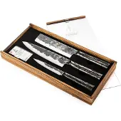 Forged Brute Messenset 3pcs - Koksmes, Hakbijl, Huishoudmes