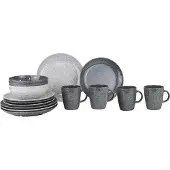 Gimex Solid Line Servies - Granite - Grijs - 16-Delig