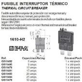 E-t-a Thermal Circuit Gs11480 Fuse Goud 8A