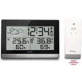 Technoline WS9255 KLOK / WEKKER met TEMPERATUURWEERGAVE en WEERSTATION