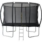 Buitenkado Trampoline Rechthoek met veiligheidsnet - 213x304cm