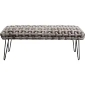 Kare design Bank Weave fluweel grijs