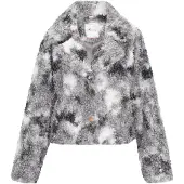 IZIA Tussenjas 'Fashion Look' grijs / donkergrijs / wit