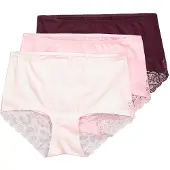 Ulla Popken Slip aubergine / rosa / lichtroze