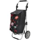 Beagles Alberic Groceries Trolley flower black boodschappentrolley