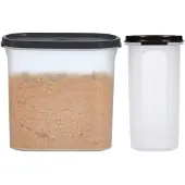 Tupperware Ruimtespaarders 1,7L (2 stuks) — zwart deksel